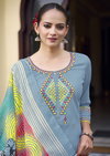 Sania By Karissa Cotton Thread Work Online Kurti With Bottom Dupatta Wholesale